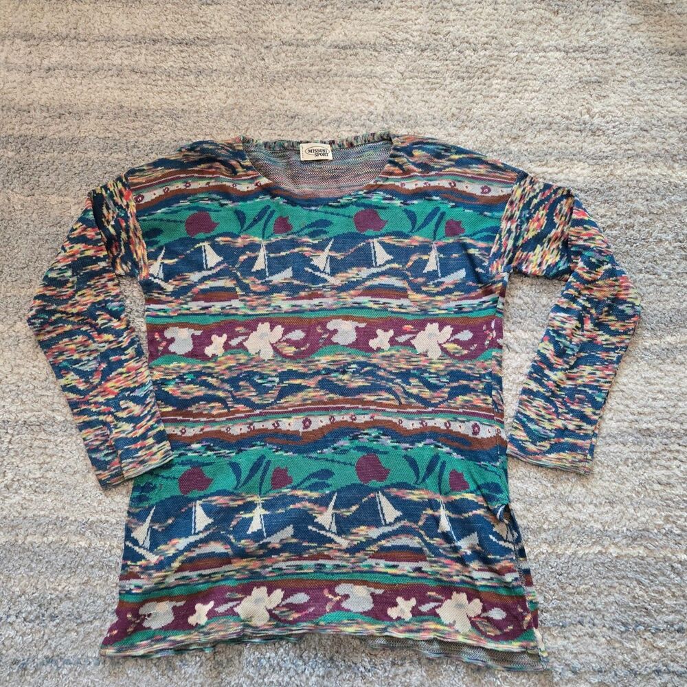 MISSONI - Multi Colour Women's Sweater Lovely Detail - Medium - Picture 3 of 9